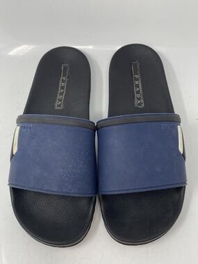 Prada Authentic  Navy and Black Slide Sandals Prada Men main image 2